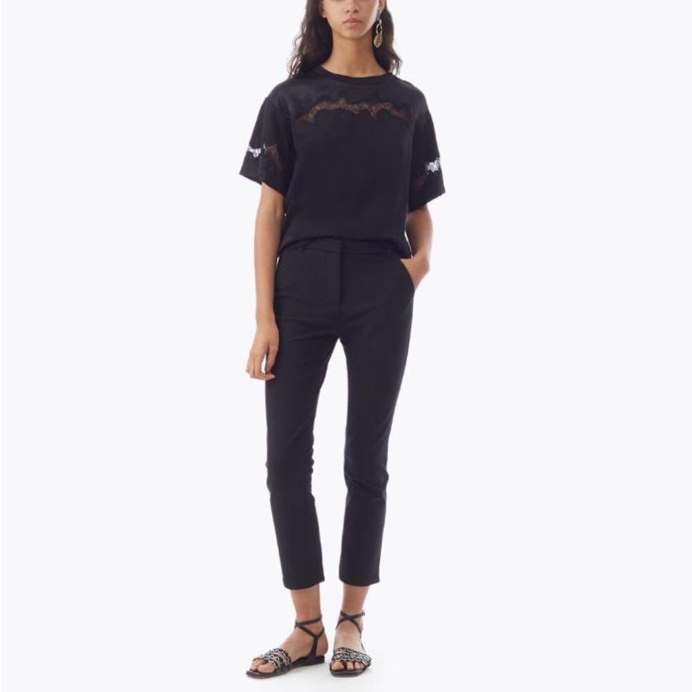 3.1 Phillip Lim Skinny Leg Silk Blend Pants